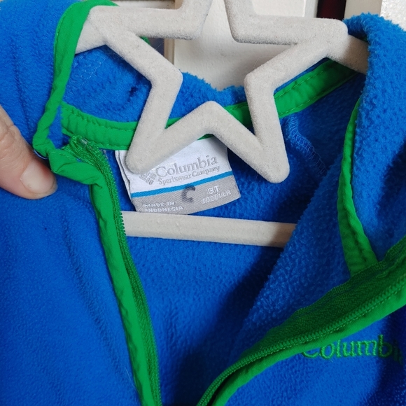 3/$25- Blue Fleece Columbia Zip Up Sweater - Picture 5 of 5